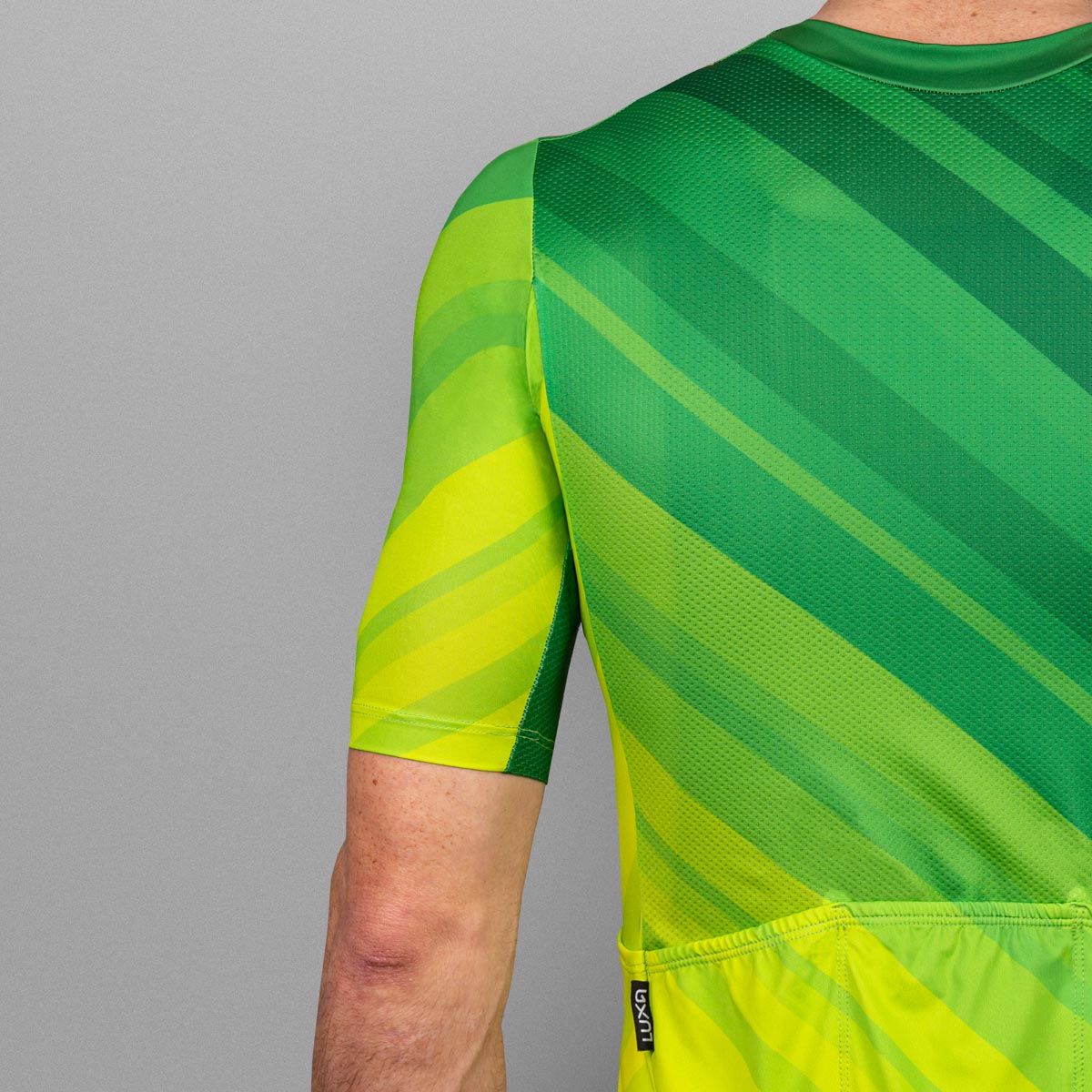 czysty jeden kolor zielonej koszulki polskiego producenta Luxa